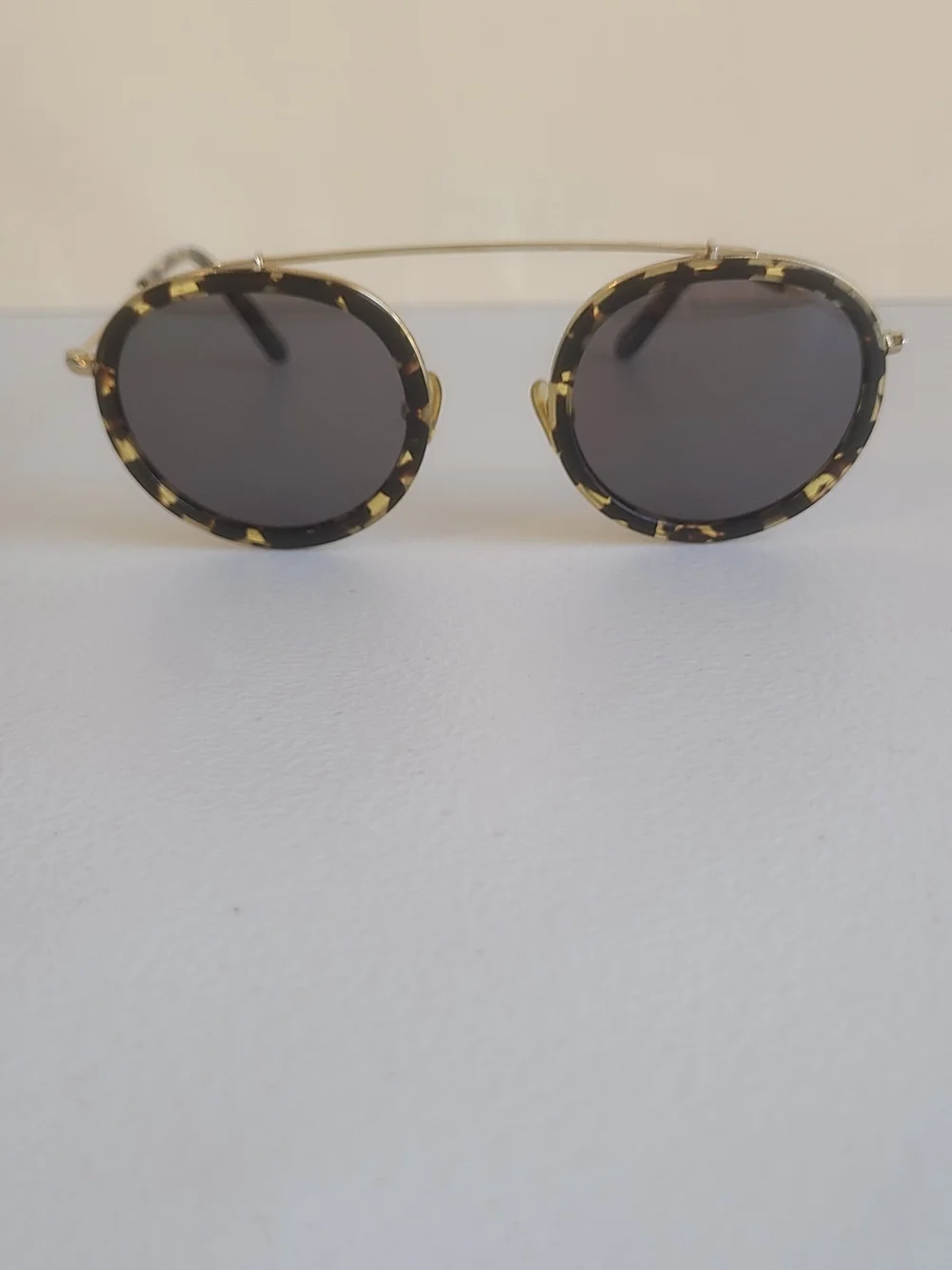 KREWE  Couti Round Tortoiseshell and Gold Frame Sunglasses Pre Owend